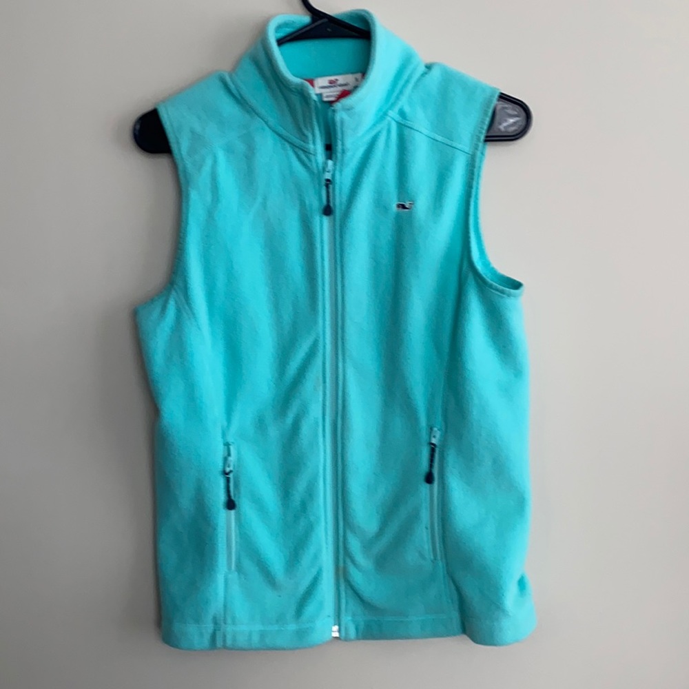 Vineyard Vines Green Fleece Vest. Size small